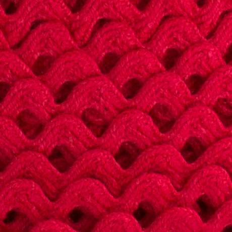 Serpentine croquet coton 4 mm rouge