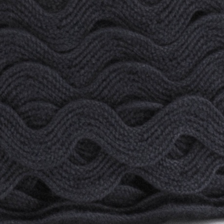 Serpentine croquet coton 6 mm noir