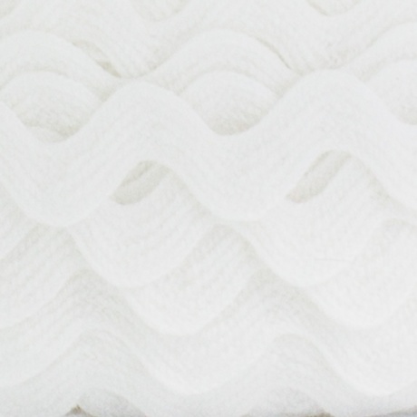 Serpentine croquet coton 6 mm blanc