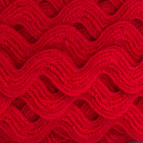 Serpentine croquet coton 6 mm rouge