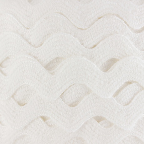 Serpentine croquet coton 8 mm blanc