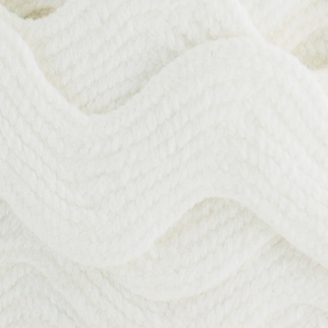 Serpentine croquet coton 10 mm blanc