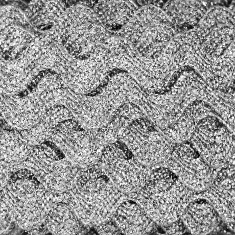 Serpentine croquet lam argent 5 mm