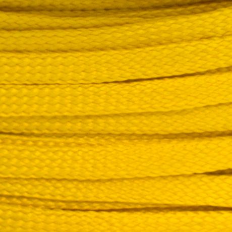 Cordon tube rayonne jaune