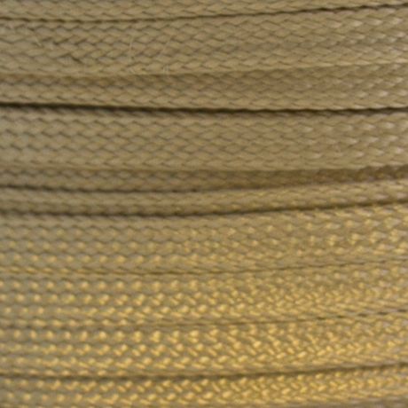 Cordon tube rayonne beige