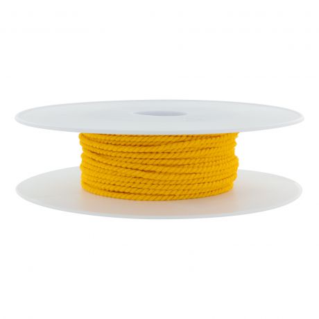 Cordon polyester 2 mm bouton d'or