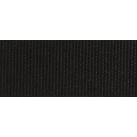 Ruban gros grain polyester Oekotex noir