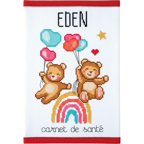 Kit point compt - Protge carnet - Mon petit monde arc en ciel