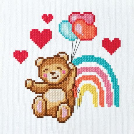 Kit point compt - Tableautin  - Mon petit monde arc en ciel