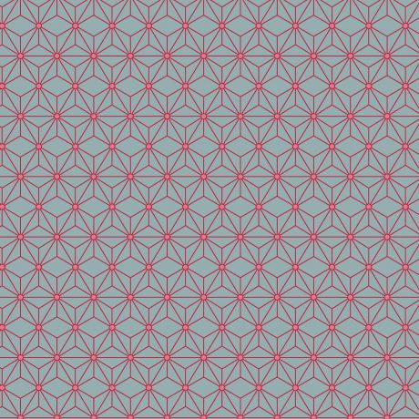 Tissu gamme asanoha rubis