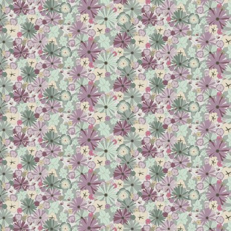 Tissu Bouquet nymphe