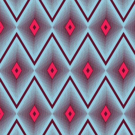 Tissu gamme ikat ciel rouge