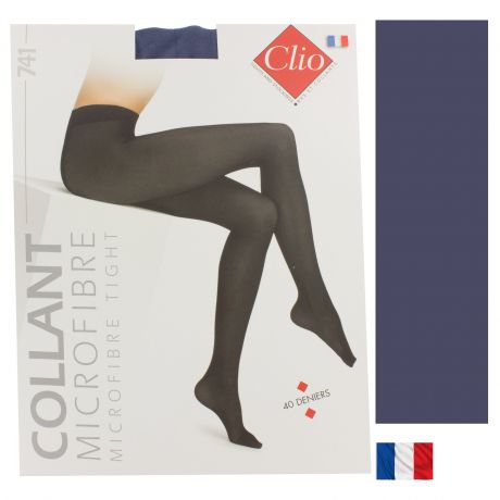 Collant Clio semi-opaque 40D microfibre T5 violet