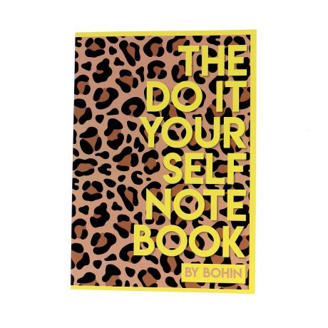Carnet note DIY format A5 - lopard
