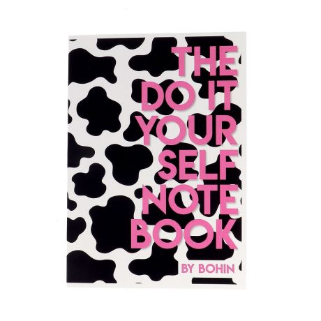 Carnet note DIY format A5 - vache