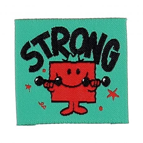 �tiquette � coudre Monsieur strong