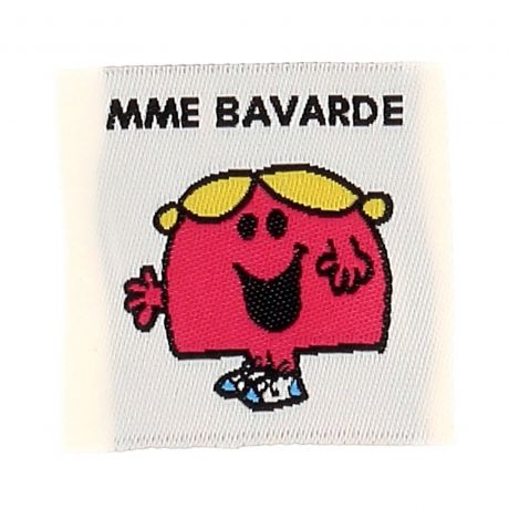 �tiquette � coudre Madame bavarde