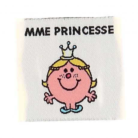 �tiquette � coudre Madame princesse