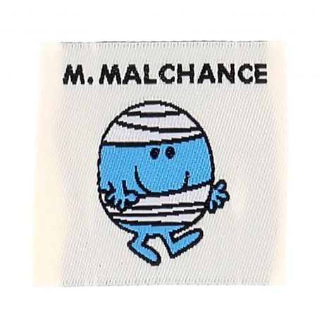 �tiquette � coudre Monsieur malchance