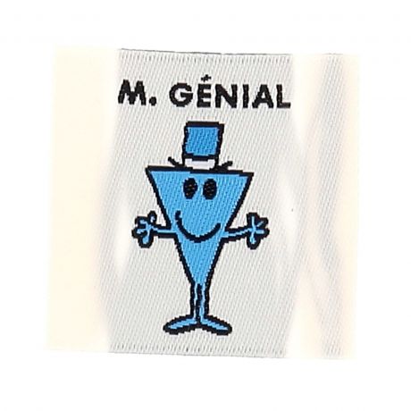 �tiquette � coudre Monsieur g�nial