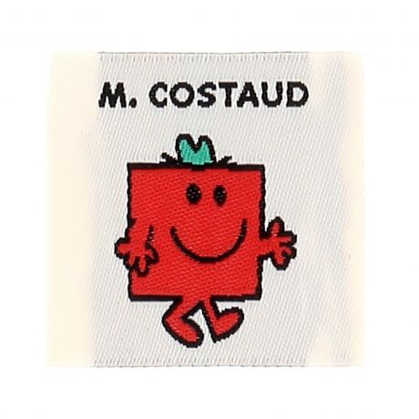 �tiquette � coudre Monsieur costaud