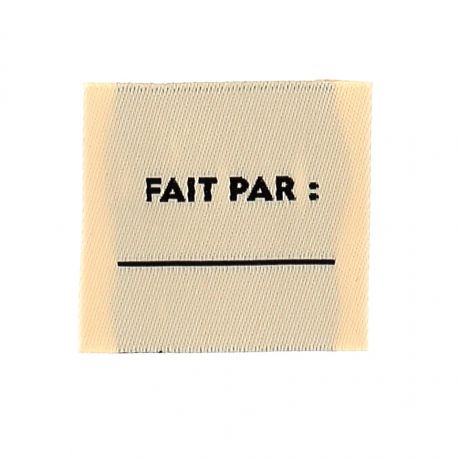 �tiquette � coudre 
