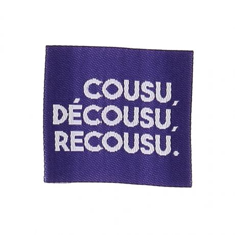 �tiquette � coudre 