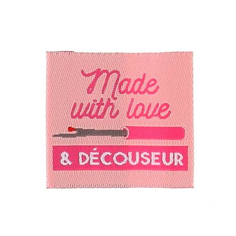 �tiquette � coudre 