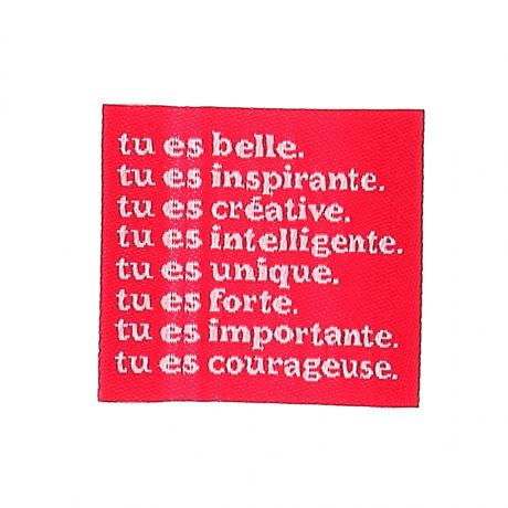 �tiquette � coudre 
