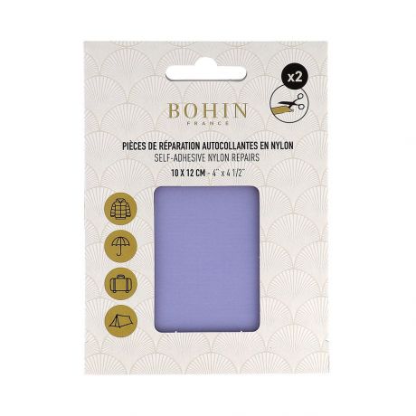 Pice nylon autocollant parme 10x12cm x 2 pcs