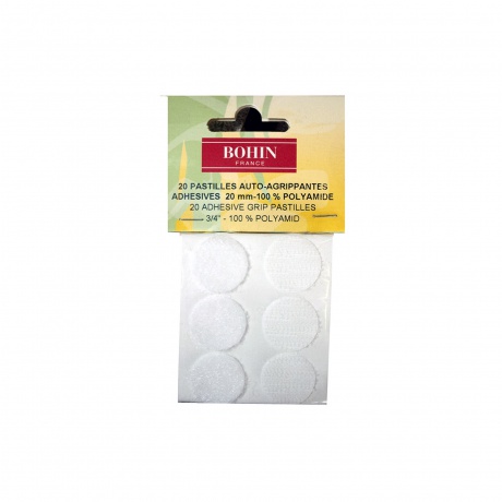 Pastilles adhsives blanches 20 mm x 20