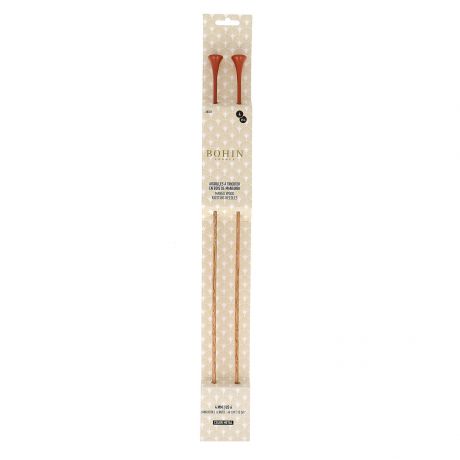 Aiguille à tricoter bois couleur 40 cm n°4