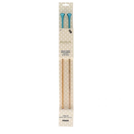 Aiguille à tricoter bois couleur 40 cm n°5,5