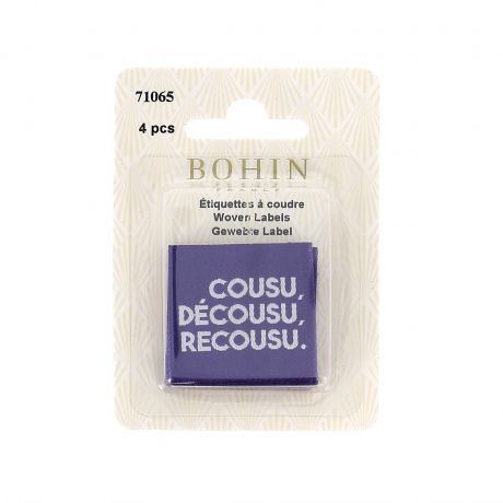 �tiquette � coudre 
