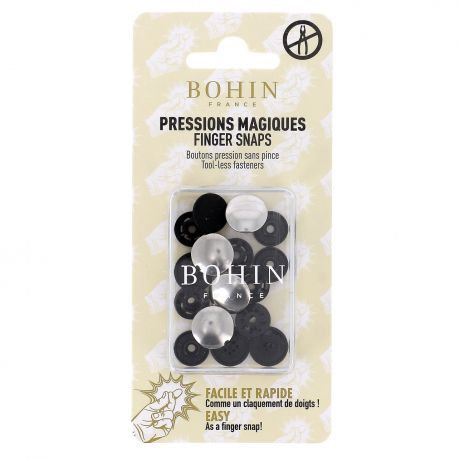 Pression magique Bohin finition mtal 14mm argent