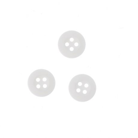 Bouton � coudre souples 13mm blanc x8