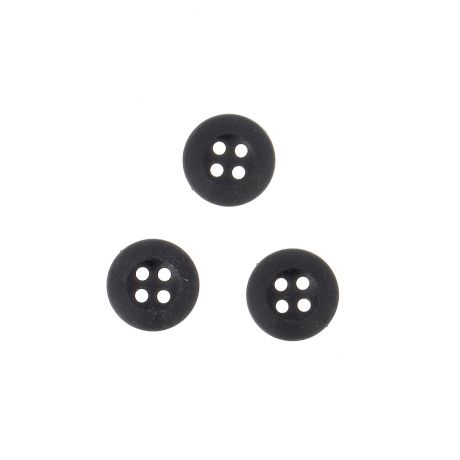 Bouton � coudre souples 13mm noir x8