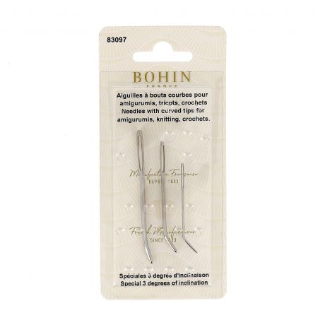 Aiguilles � pointes courbes 3 tailles