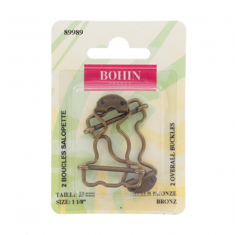 Boucle salopette 25mm bronze -blister 2-