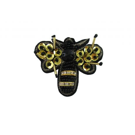 Bijou  coudre papillon dor- 6,5 x 6 cm