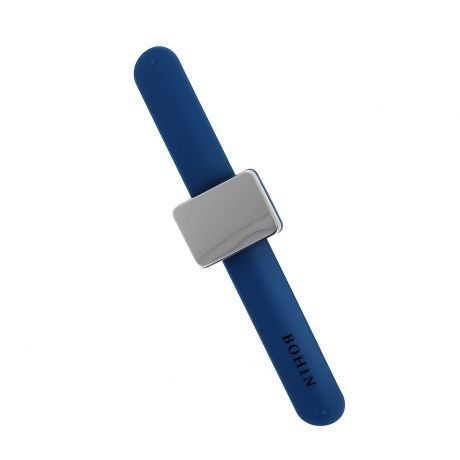 Bracelet porte épingles magnétique bleu