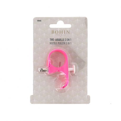 Tire aiguille 3-en-1 rose