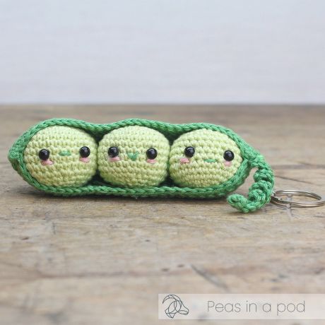 Kit crochet Hardicraft - porte-cls cosse de petits pois