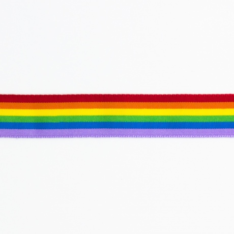 Ruban LGBT arc-en-ciel 18mm