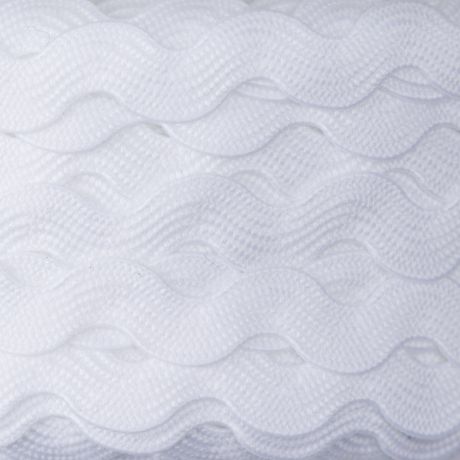 Serpentine croquet polyester 6 mm blanc