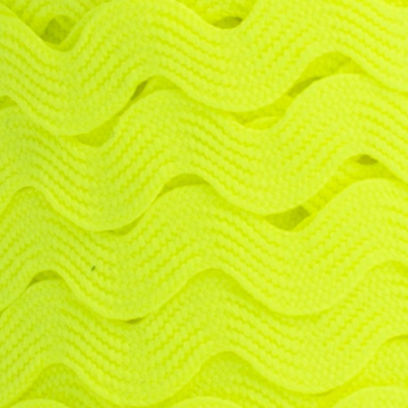 Serpentine croquet polyester 6 mm jaune fluo