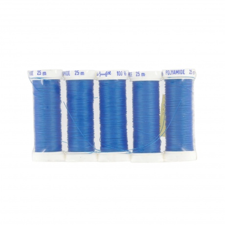 Fil perles polyamide 25m bleu