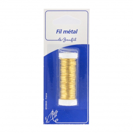Fil mtal gros 20m marron(cuivre maill) blister