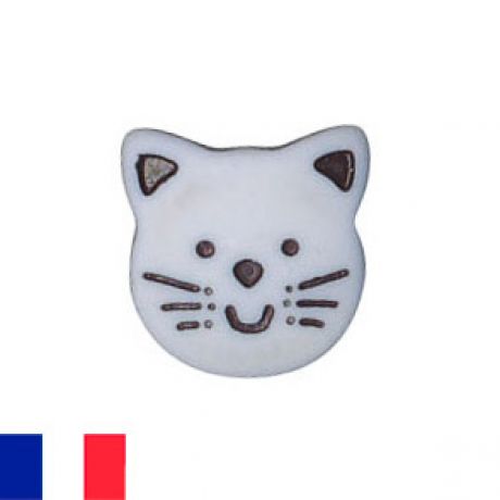 Bouton Enfant Tete De Chat 3b Com